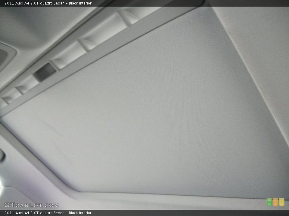 Black Interior Sunroof for the 2011 Audi A4 2.0T quattro Sedan #46311374