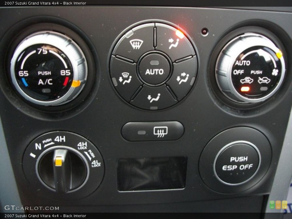 Black Interior Controls for the 2007 Suzuki Grand Vitara 4x4 #46311545