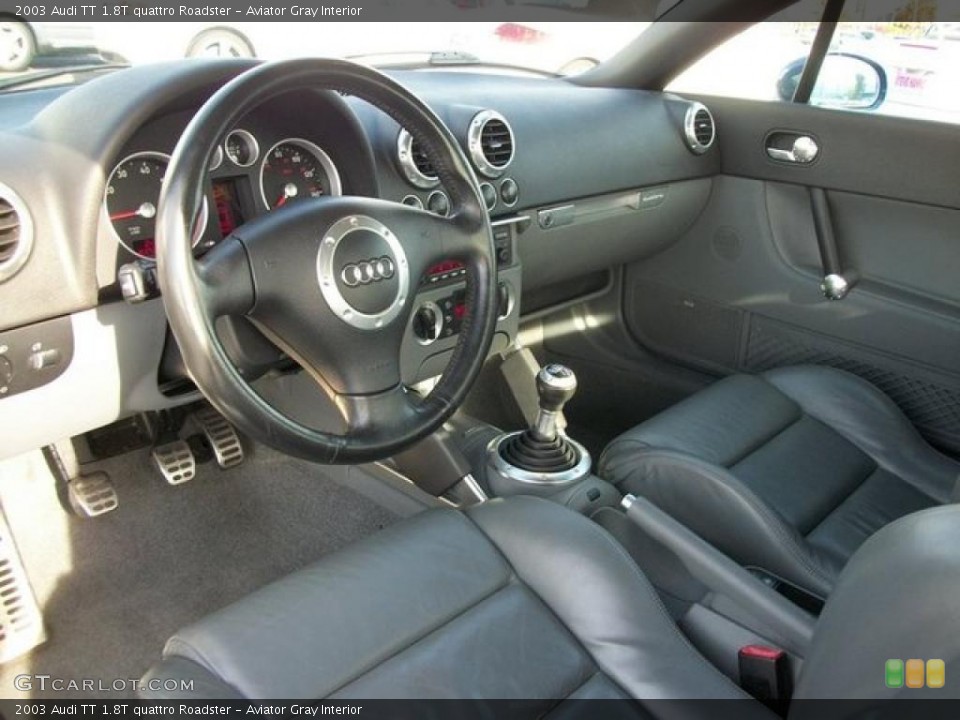 Aviator Gray 2003 Audi TT Interiors