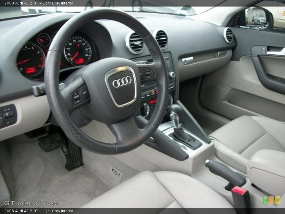 Light Gray 2008 Audi A3 Interiors