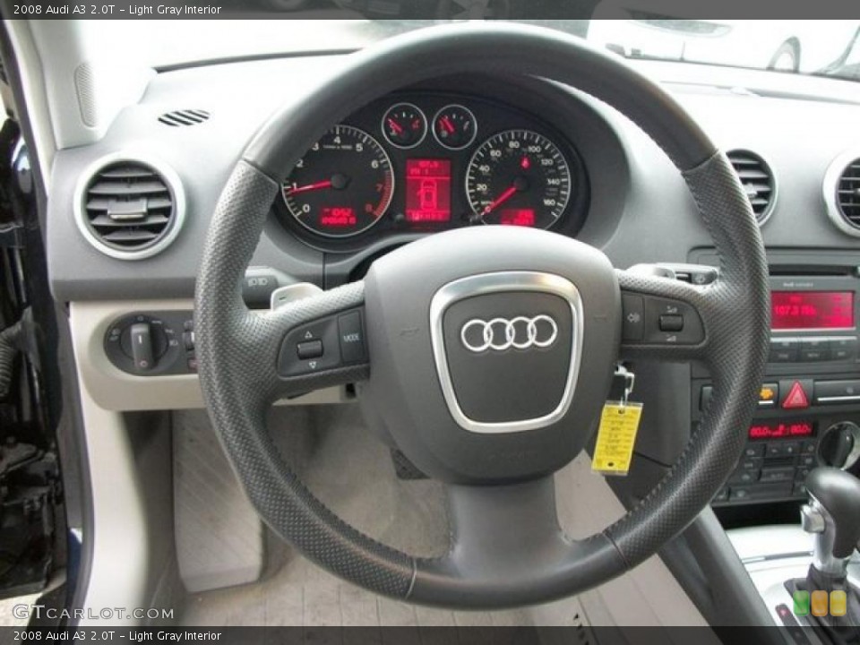Light Gray Interior Steering Wheel for the 2008 Audi A3 2.0T #46313765
