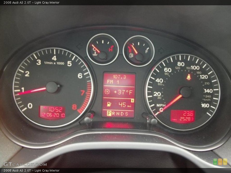 Light Gray Interior Gauges for the 2008 Audi A3 2.0T #46313768