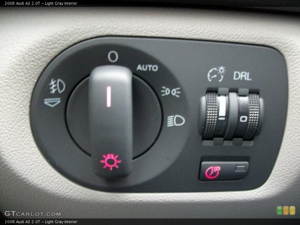Light Gray Interior Controls for the 2008 Audi A3 2.0T #46313789