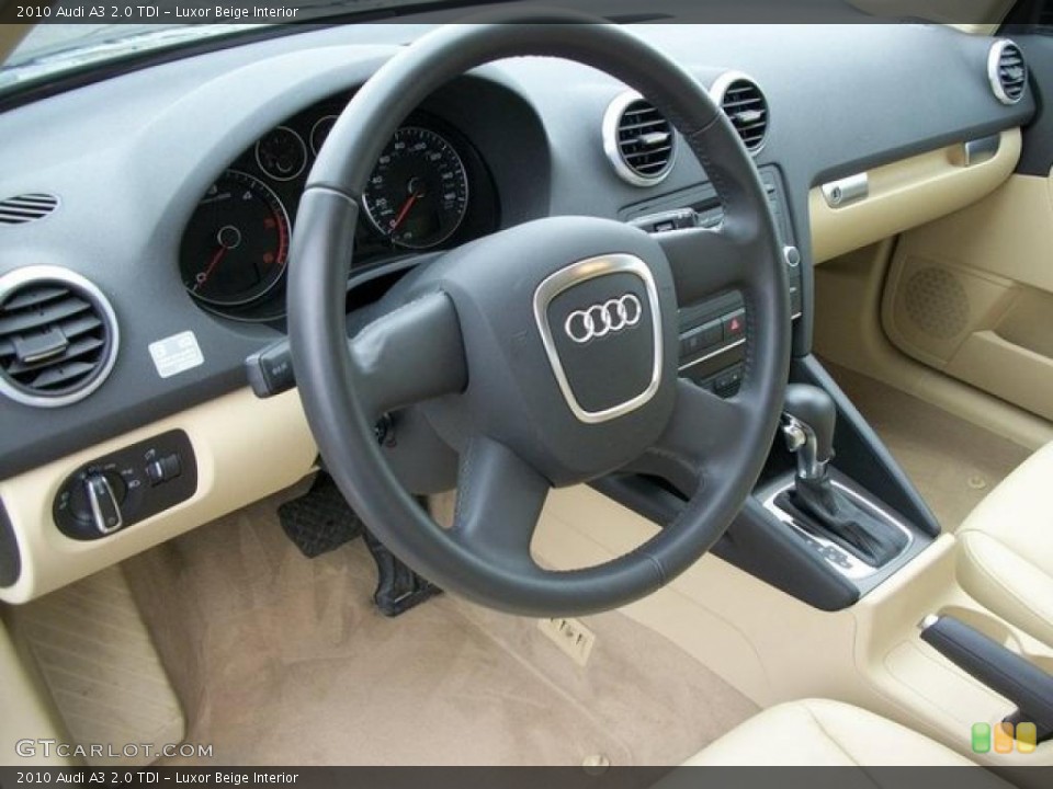 Luxor Beige Interior Prime Interior for the 2010 Audi A3 2.0 TDI #46314101