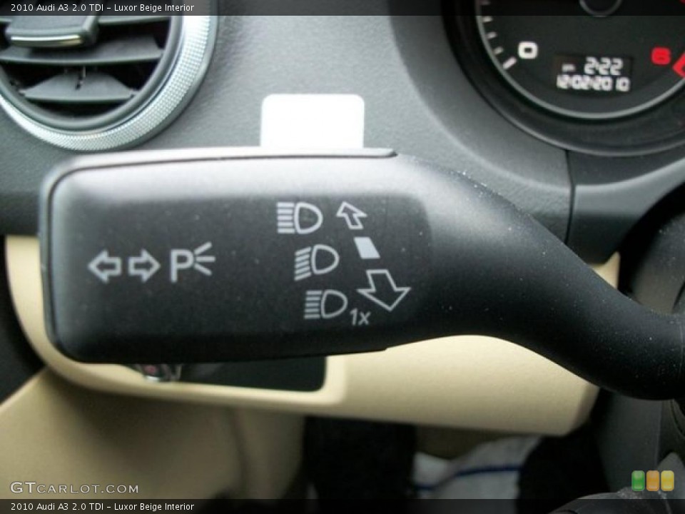 Luxor Beige Interior Controls for the 2010 Audi A3 2.0 TDI #46314122