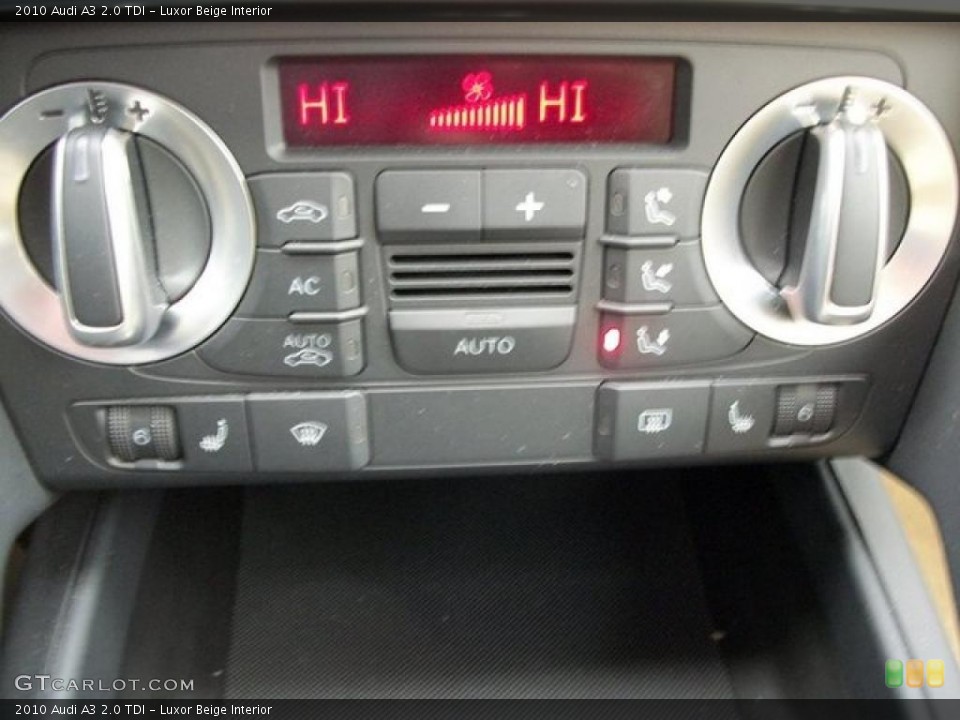 Luxor Beige Interior Controls for the 2010 Audi A3 2.0 TDI #46314137