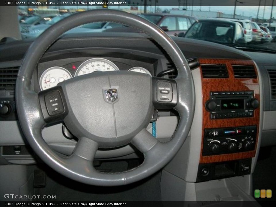 Dark Slate Gray/Light Slate Gray Interior Steering Wheel for the 2007 Dodge Durango SLT 4x4 #46315157