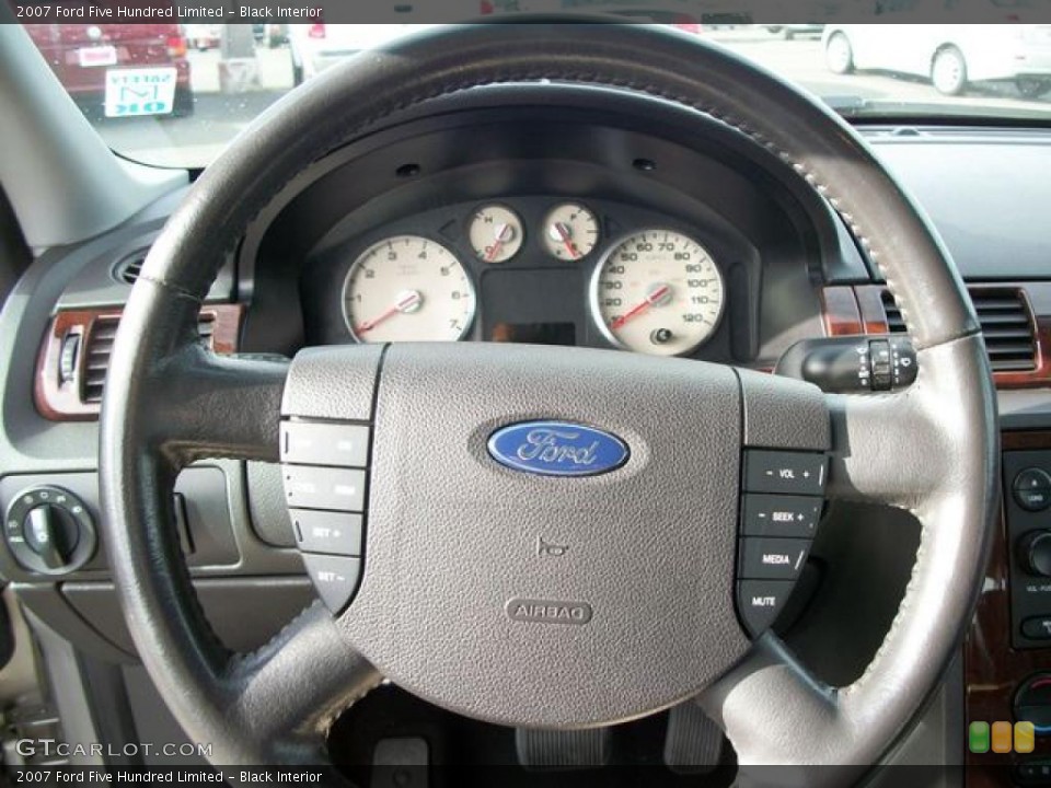 Black Interior Steering Wheel for the 2007 Ford Five Hundred Limited #46317233