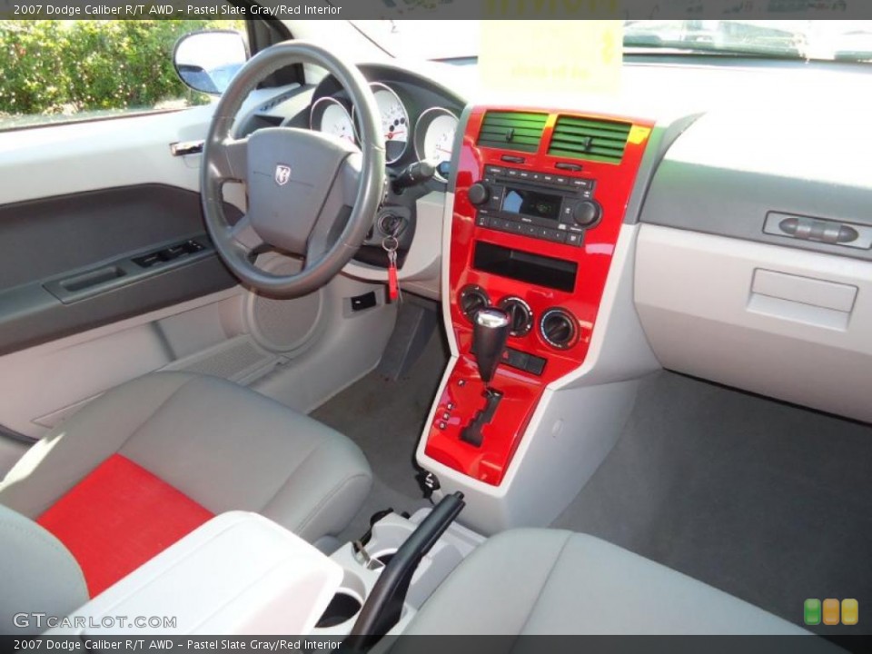 Pastel Slate Gray/Red Interior Dashboard for the 2007 Dodge Caliber R/T AWD #46319193