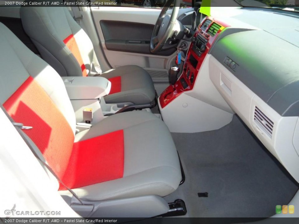 Pastel Slate Gray/Red Interior Photo for the 2007 Dodge Caliber R/T AWD #46319223