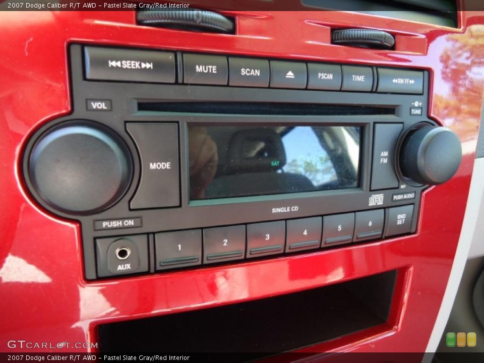 Pastel Slate Gray/Red Interior Controls for the 2007 Dodge Caliber R/T AWD #46319388