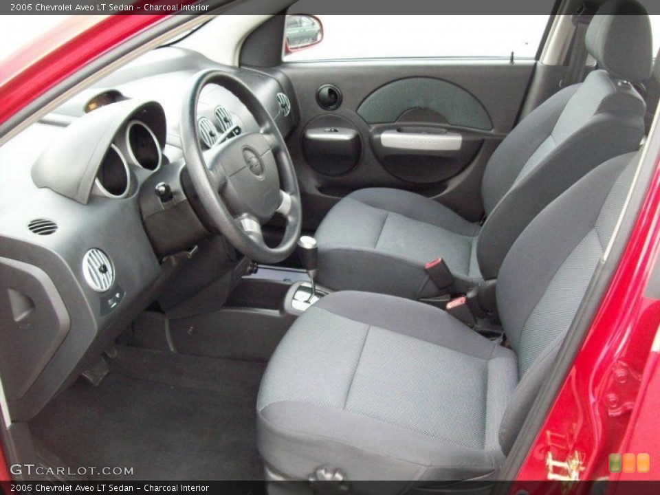 Charcoal Interior Photo for the 2006 Chevrolet Aveo LT Sedan #46319496