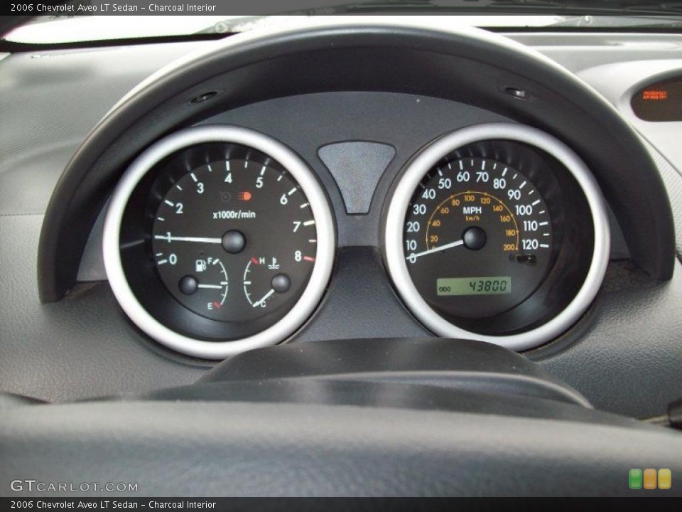 Charcoal Interior Gauges for the 2006 Chevrolet Aveo LT Sedan #46319553