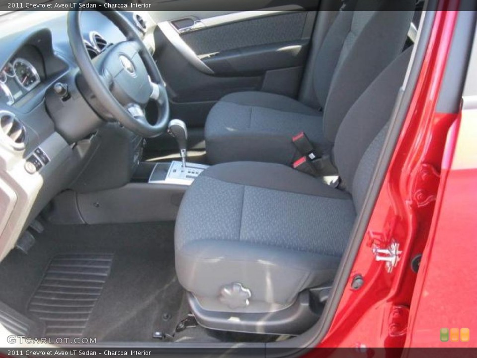 Charcoal Interior Photo for the 2011 Chevrolet Aveo LT Sedan #46319817