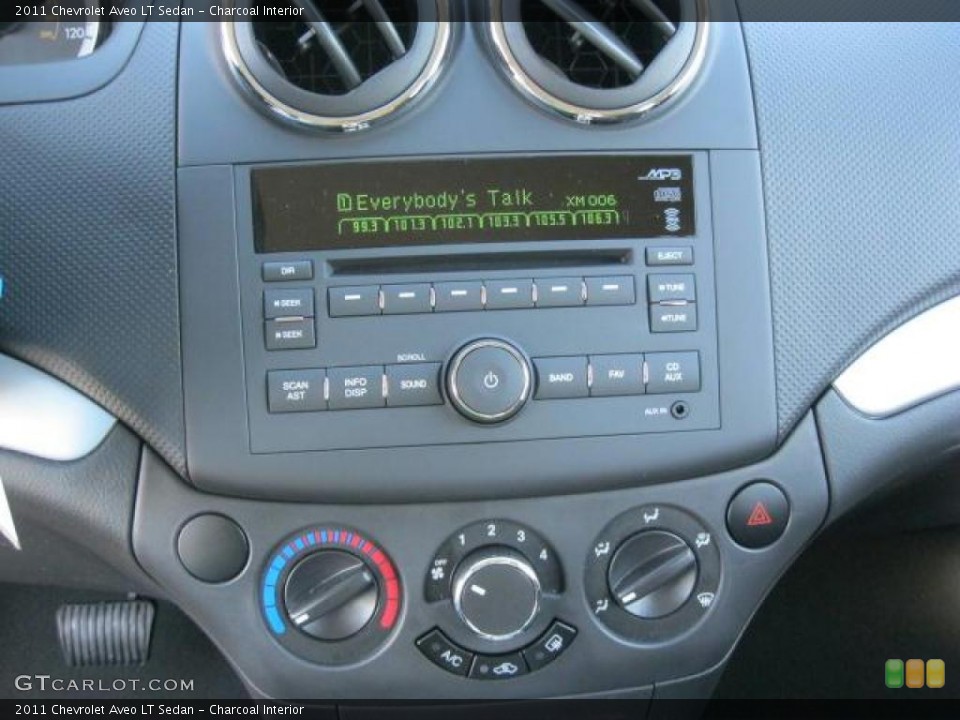 Charcoal Interior Controls for the 2011 Chevrolet Aveo LT Sedan #46319868