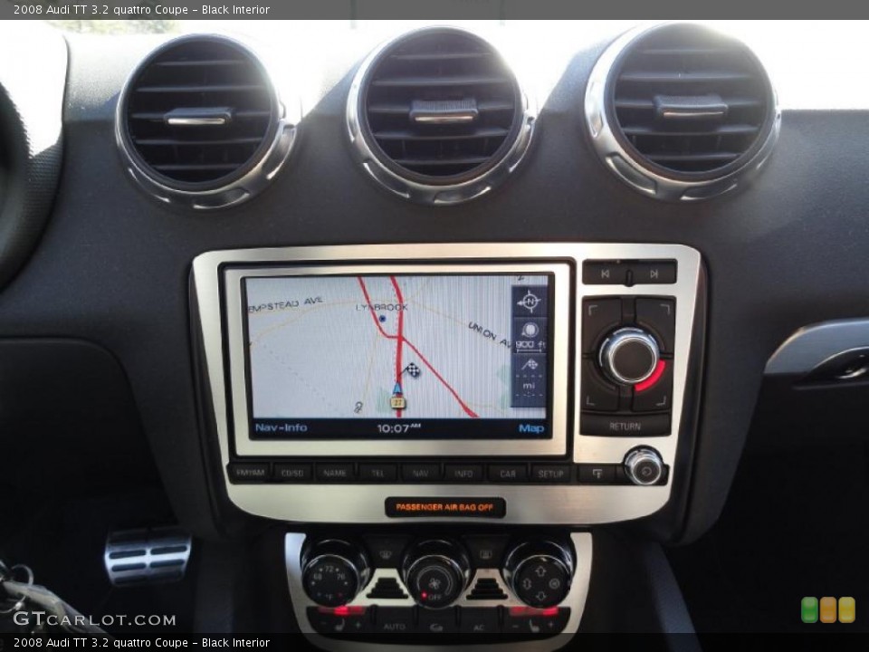 Black Interior Navigation for the 2008 Audi TT 3.2 quattro Coupe #46320075