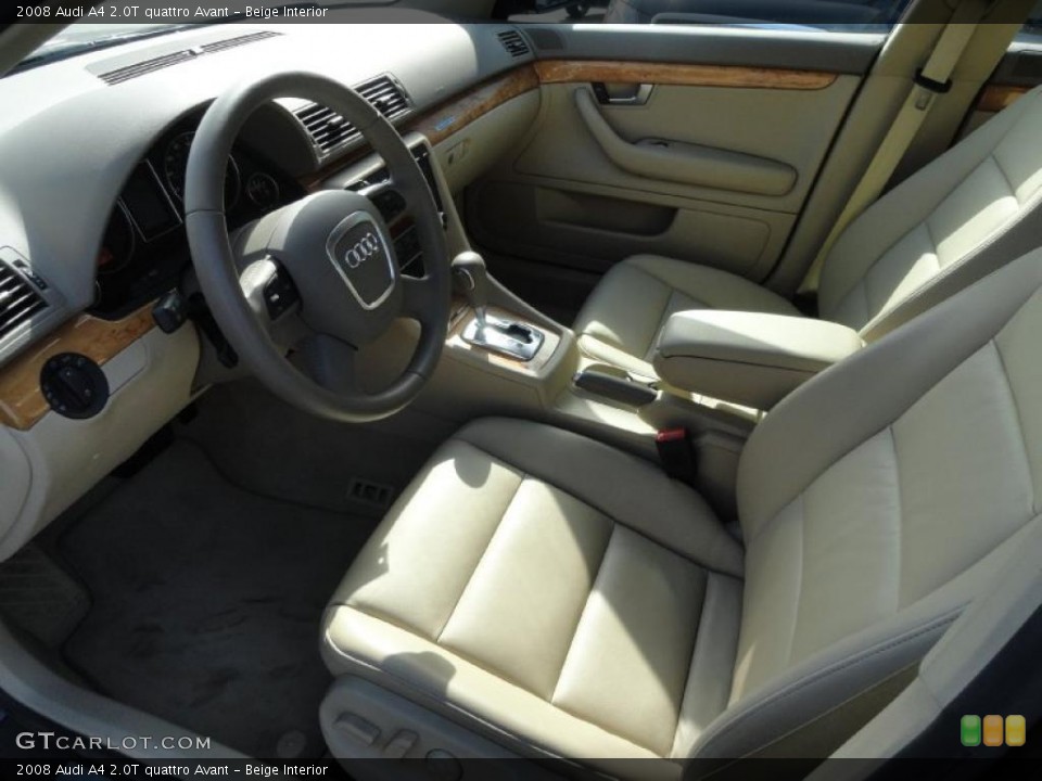 Beige Interior Photo for the 2008 Audi A4 2.0T quattro Avant #46320114