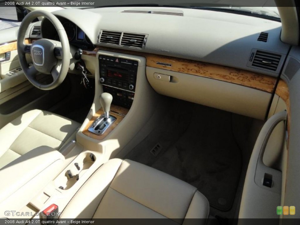 Beige Interior Dashboard for the 2008 Audi A4 2.0T quattro Avant #46320120