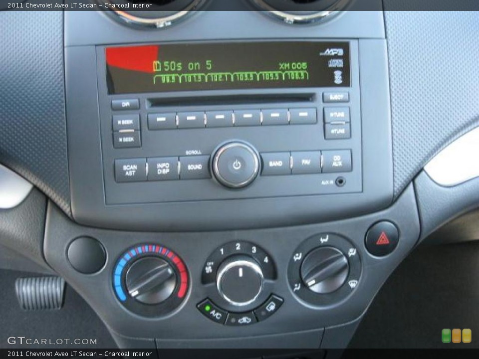 Charcoal Interior Controls for the 2011 Chevrolet Aveo LT Sedan #46320270