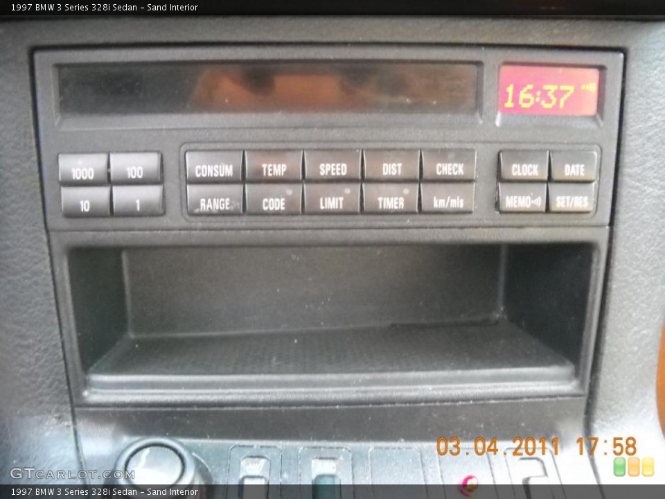 Sand Interior Controls for the 1997 BMW 3 Series 328i Sedan #46321011