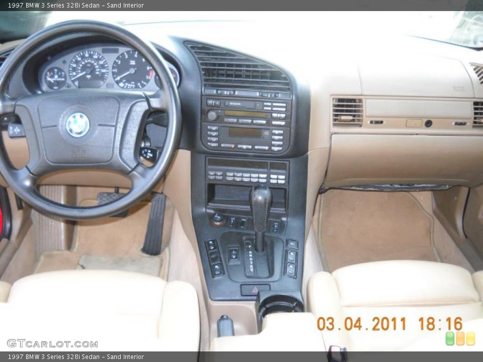 Sand Interior Dashboard for the 1997 BMW 3 Series 328i Sedan #46321017
