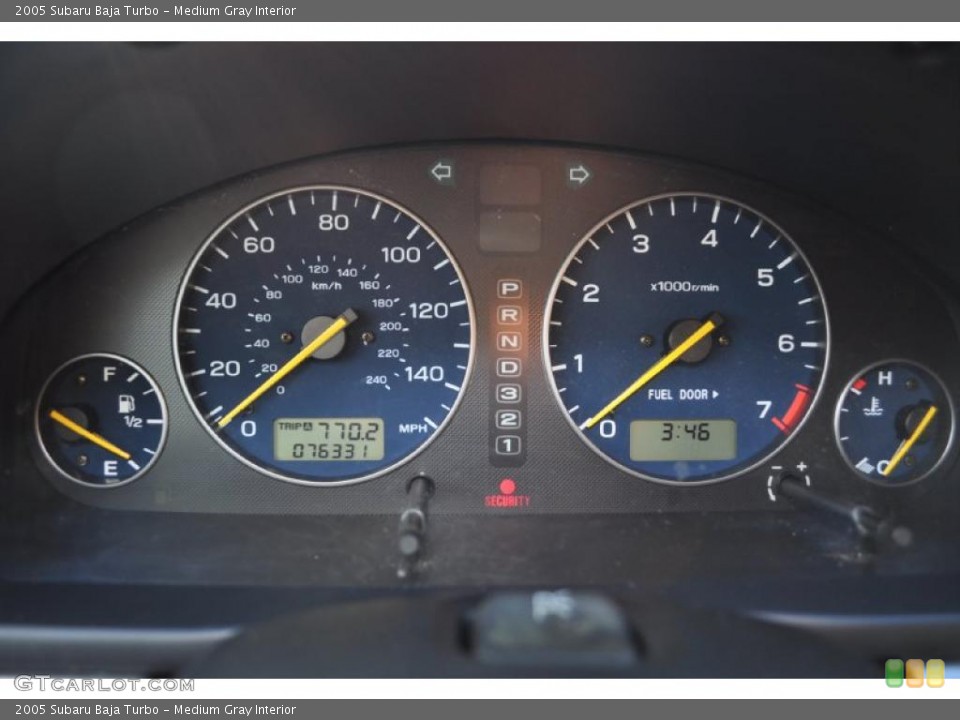 Medium Gray Interior Gauges for the 2005 Subaru Baja Turbo #46324410