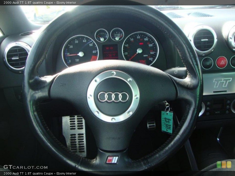 Ebony Interior Steering Wheel for the 2000 Audi TT 1.8T quattro Coupe #46324980