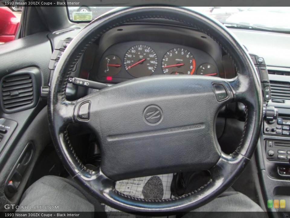 Black Interior Steering Wheel for the 1993 Nissan 300ZX Coupe #46325976