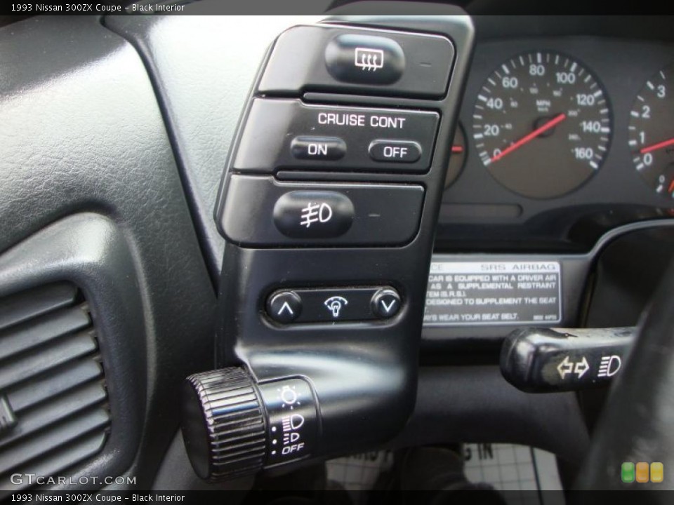 Black Interior Controls for the 1993 Nissan 300ZX Coupe #46326024