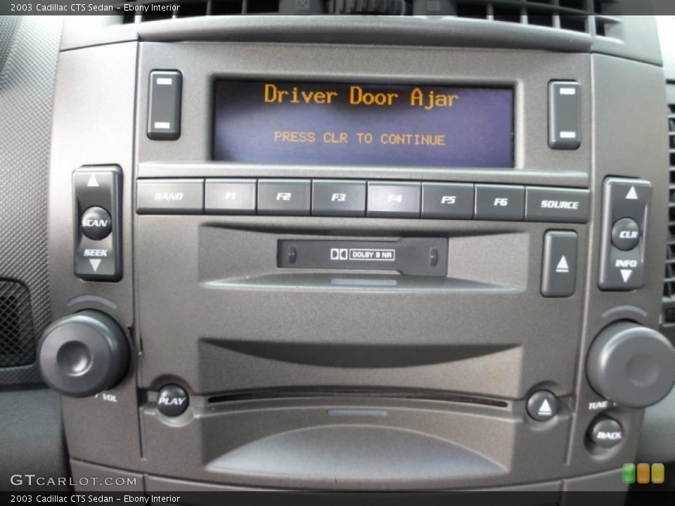 Ebony Interior Controls for the 2003 Cadillac CTS Sedan #46326237