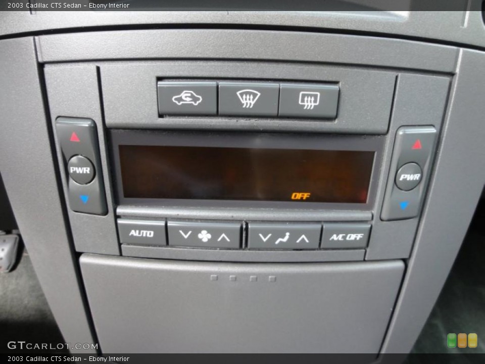 Ebony Interior Controls for the 2003 Cadillac CTS Sedan #46326240