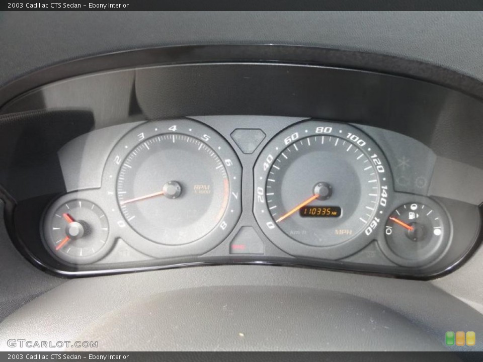 Ebony Interior Gauges for the 2003 Cadillac CTS Sedan #46326246