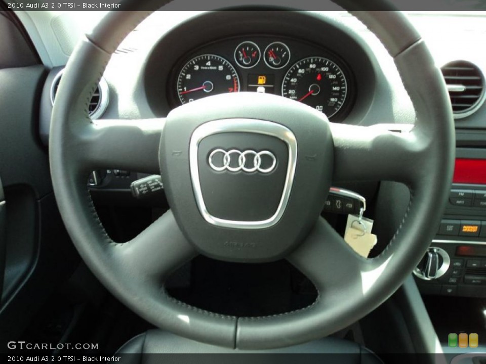 Black Interior Steering Wheel for the 2010 Audi A3 2.0 TFSI #46329324