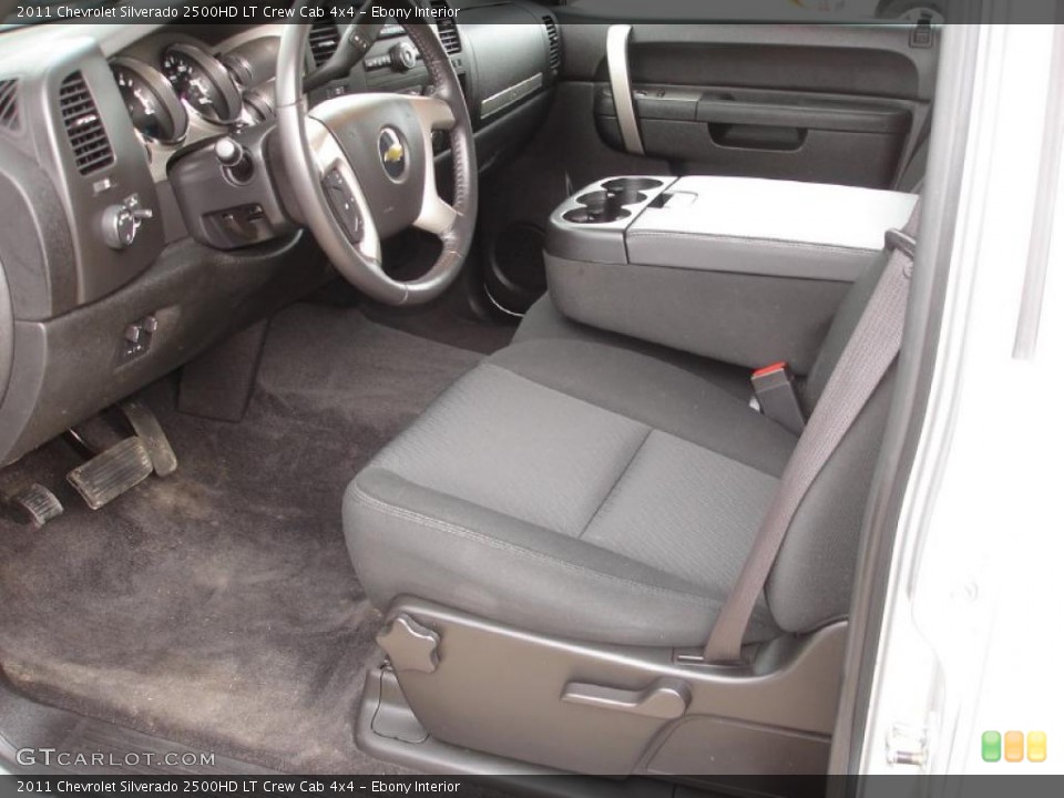 Ebony Interior Photo for the 2011 Chevrolet Silverado 2500HD LT Crew Cab 4x4 #46330401