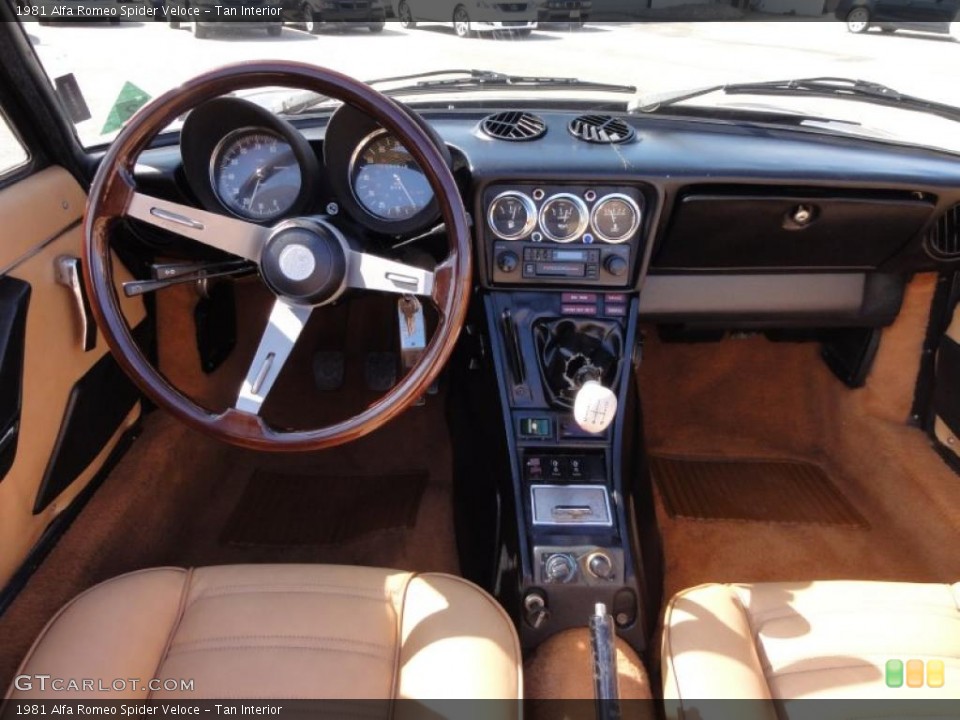 Tan Interior Dashboard for the 1981 Alfa Romeo Spider Veloce #46331100