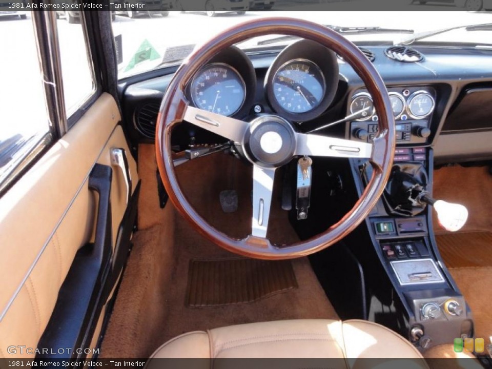 Tan Interior Steering Wheel for the 1981 Alfa Romeo Spider Veloce #46331103
