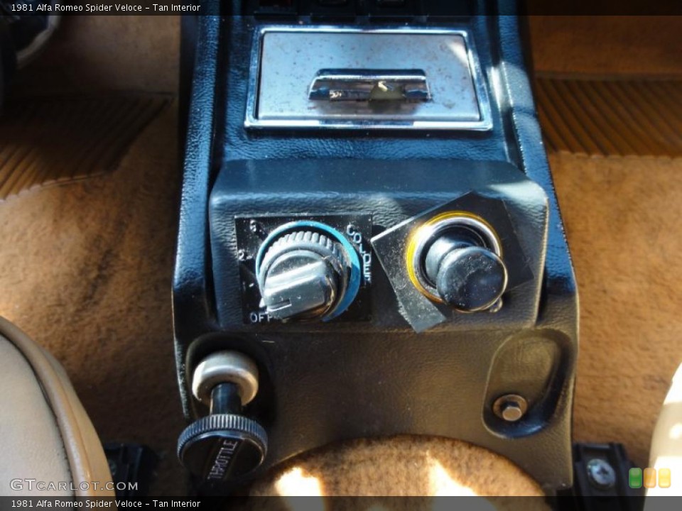 Tan Interior Controls for the 1981 Alfa Romeo Spider Veloce #46331307