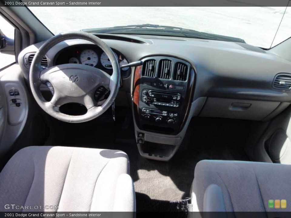 Sandstone Interior Dashboard for the 2001 Dodge Grand Caravan Sport #46331532