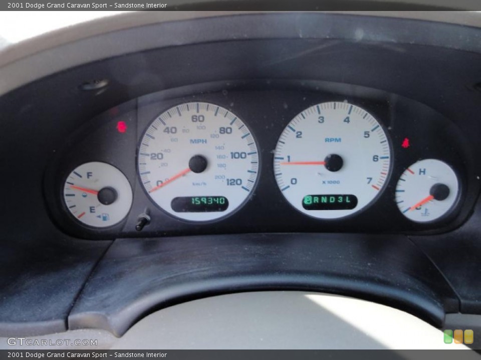 Sandstone Interior Gauges for the 2001 Dodge Grand Caravan Sport #46331991