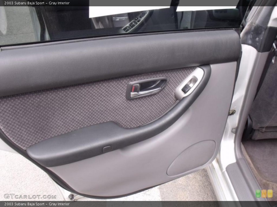 Gray Interior Door Panel for the 2003 Subaru Baja Sport #46332762