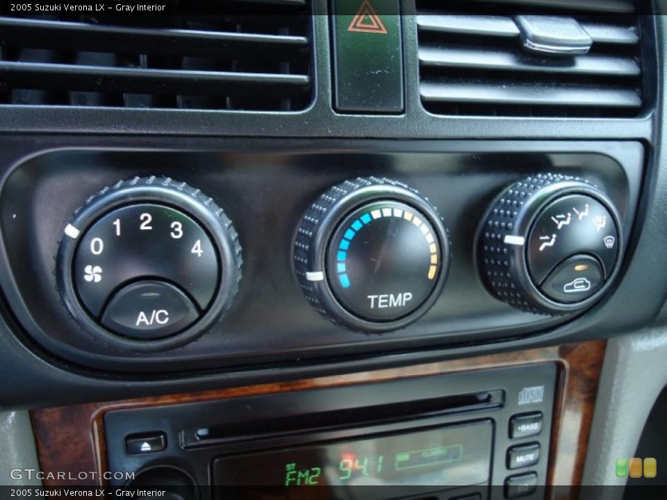 Gray Interior Controls for the 2005 Suzuki Verona LX #46334883