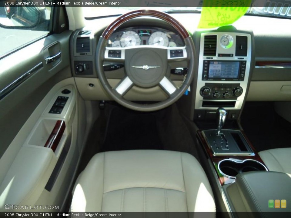 Medium Pebble Beige/Cream Interior Dashboard for the 2008 Chrysler 300 C HEMI #46334979