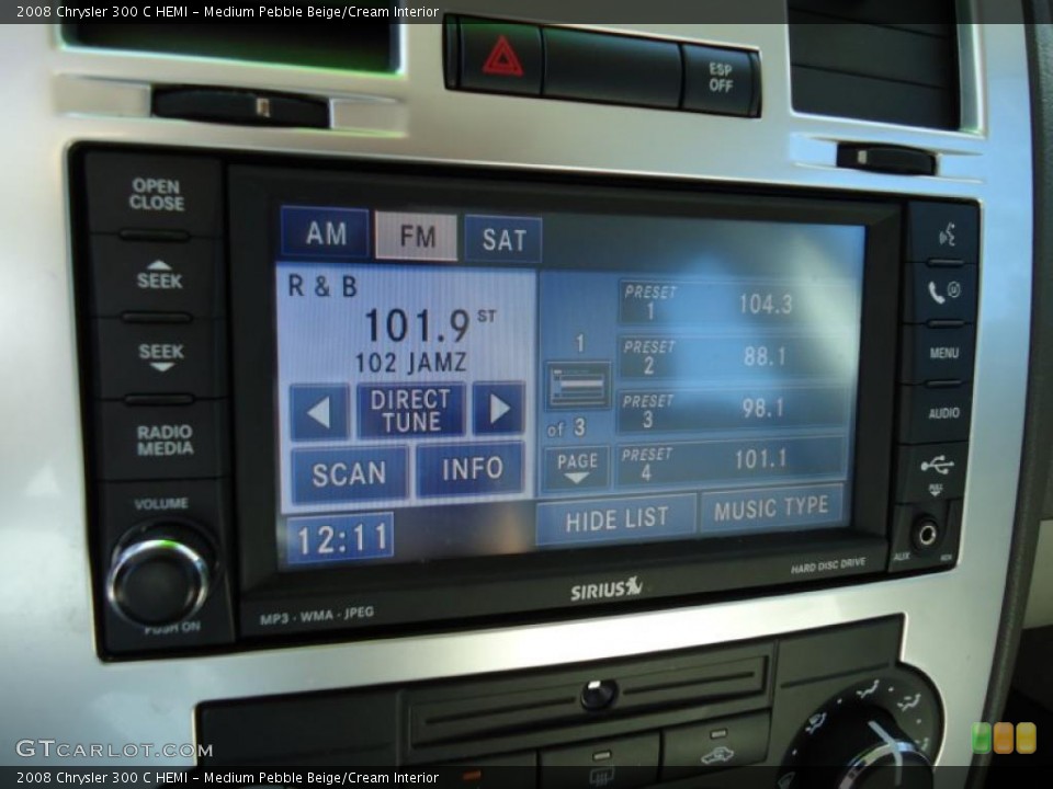 Medium Pebble Beige/Cream Interior Controls for the 2008 Chrysler 300 C HEMI #46335186