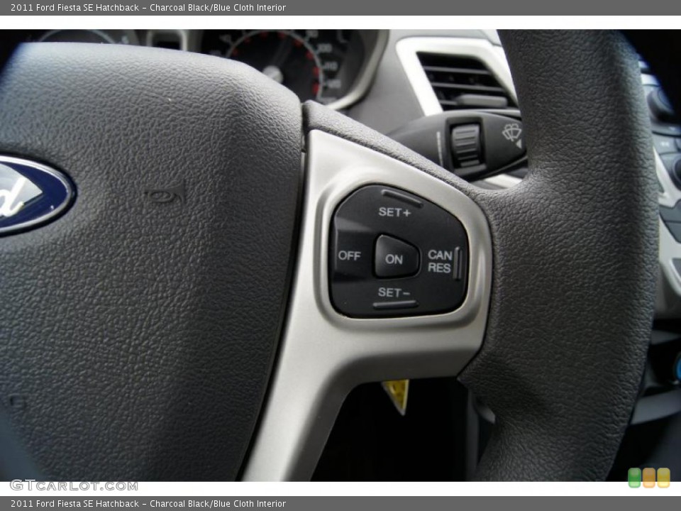 Charcoal Black/Blue Cloth Interior Controls for the 2011 Ford Fiesta SE Hatchback #46335363