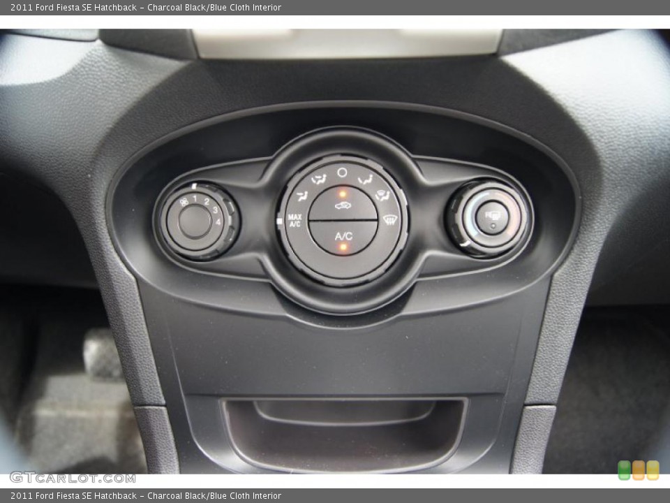 Charcoal Black/Blue Cloth Interior Controls for the 2011 Ford Fiesta SE Hatchback #46335396