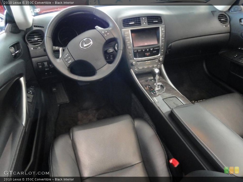 Black Interior Photo for the 2010 Lexus IS 350C Convertible #46336063