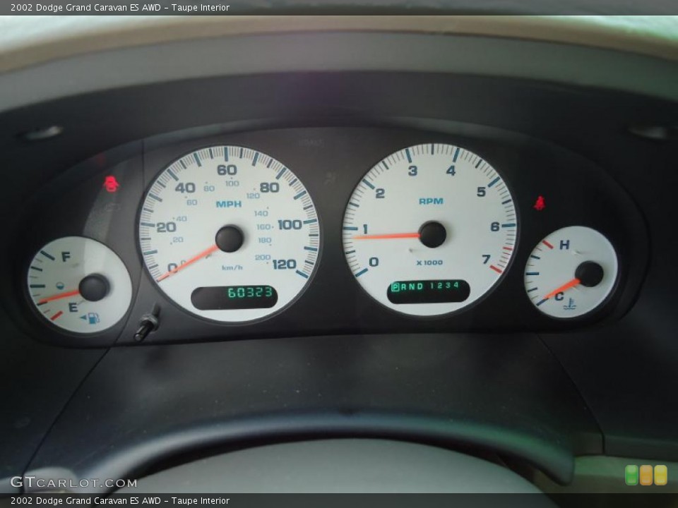 Taupe Interior Gauges for the 2002 Dodge Grand Caravan ES AWD #46336546