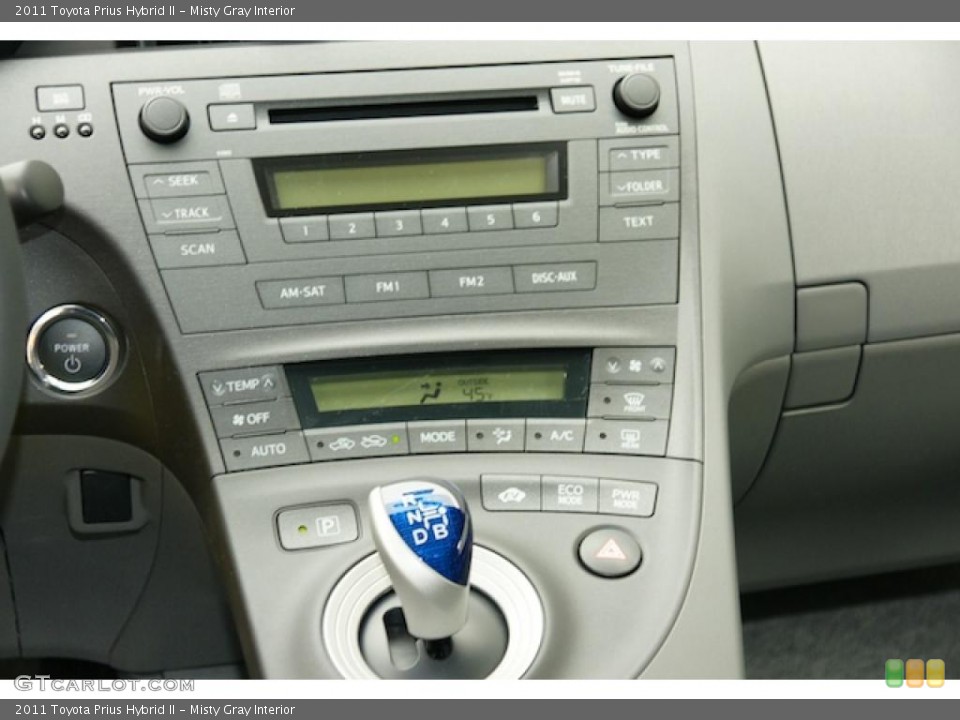 Misty Gray Interior Controls for the 2011 Toyota Prius Hybrid II #46337760