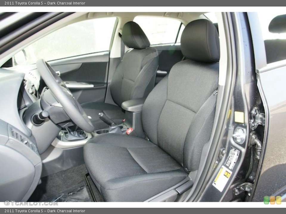 Dark Charcoal Interior Photo for the 2011 Toyota Corolla S #46337904