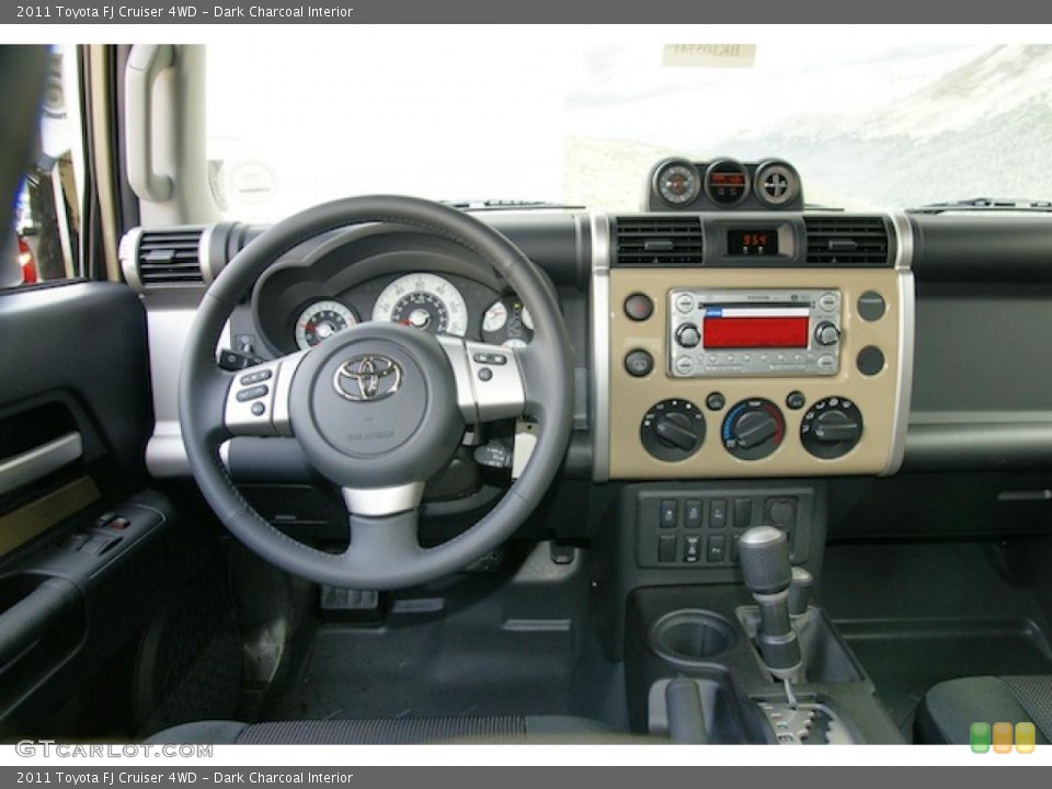 Dark Charcoal Interior Dashboard for the 2011 Toyota FJ Cruiser 4WD #46337946